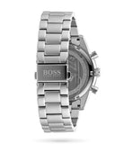 Hugo Boss Pilot Blue Dial Silver Steel Strap Watch for Men - 1513850