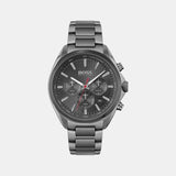 Hugo Boss Distinct Grey Dial Gren Steel Strap Watch for Men - 1513858