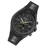 Hugo Boss Distinct Black Dial Black Silicone Strap Watch for Men - 1513859