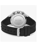 Hugo Boss Admiral Black Dial Black Silicone Strap Watch for Men - 1513912