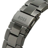 Hugo Boss Allure Chronograph Grey Dial Grey Steel Strap Watch for Men - 1513924