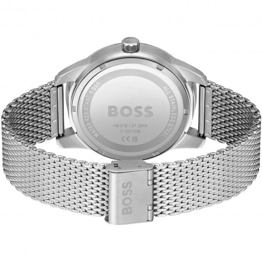 Hugo Boss Sophio Blue Dial Silver Mesh Bracelet Watch for Men - 1513942