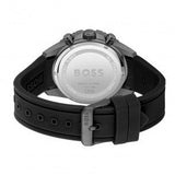 Hugo Boss Admiral Yellow Dial Black Rubber Silicone Strap Watch for Men - 1513968