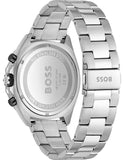 Hugo Boss Energy Chronograph Black Dial Silver Steel Strap Watch For Men - 1513971