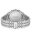 Hugo Boss Associate Green Dial Silver Steel Strap Watch for Men - 1513975