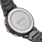 Hugo Boss One Chronograph Red Dial Grey Steel Strap Watch For Men - 1514000