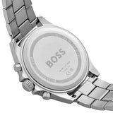 Hugo Boss Troper Chronograph Black Dial Silver Steel Strap Watch For Men - 1514108