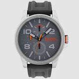 Hugo Boss Detroit Sport Analog Grey Dial Grey Rubber Strap Watch For Men - 1550007