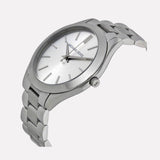 Michael Kors Slim Runway Silver Dial Silver Stainless Steel Strap Watch for Women - MK3178