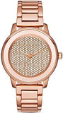 Michael Kors Kinley Rose Gold Dial Rose Gold Steel Strap Watch for Women - MK6210