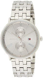 Tommy Hilfiger Jenna Quartz White Dial Silver Steel Strap Watch for Women - 1782068