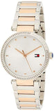 Tommy Hilfiger Lynn Quartz White Dial Two Tone Steel Strap Watch For Women - 1782236