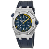 Audemars Piguet Royal Oak Offshore Diver Blue Dial Blue Rubber Strap Watch for Men - 15710ST.OO.A027CA.01