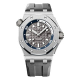 Audemars Piguet Royal Oak Offshore Diver Grey Dial Grey Rubber Strap Watch for Men - 15720ST.OO.A009CA.01