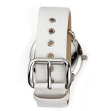 Marc Jacobs Amy White Dial White Leather Strap Watch for Women - MBM1136