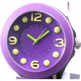 Marc Jacobs Pelly Purple Dial Purple Silicone Strap Watch for Women - MBM2515