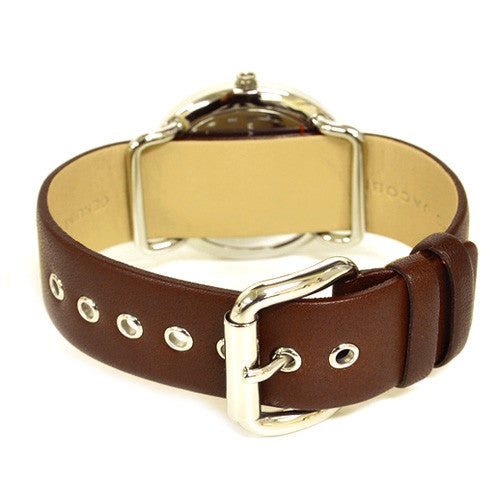 Marc Jacobs Amy Brown Dial Brown Leather Strap Watch for Women - MBM1139