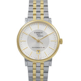 Tissot Carson Premium Powermatic 80 White Dial Two Tone Steel Strap Watch For Men - T122.407.22.031.00