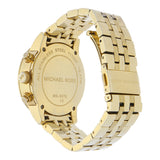 Michael Kors Ritz Chronograph Gold Dial Gold Steel Strap Watch for Women - MK5676