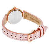 Coach Hayley Mother of Pearl Pink Dial Pink Leather Strap Watch for Women - 14503537