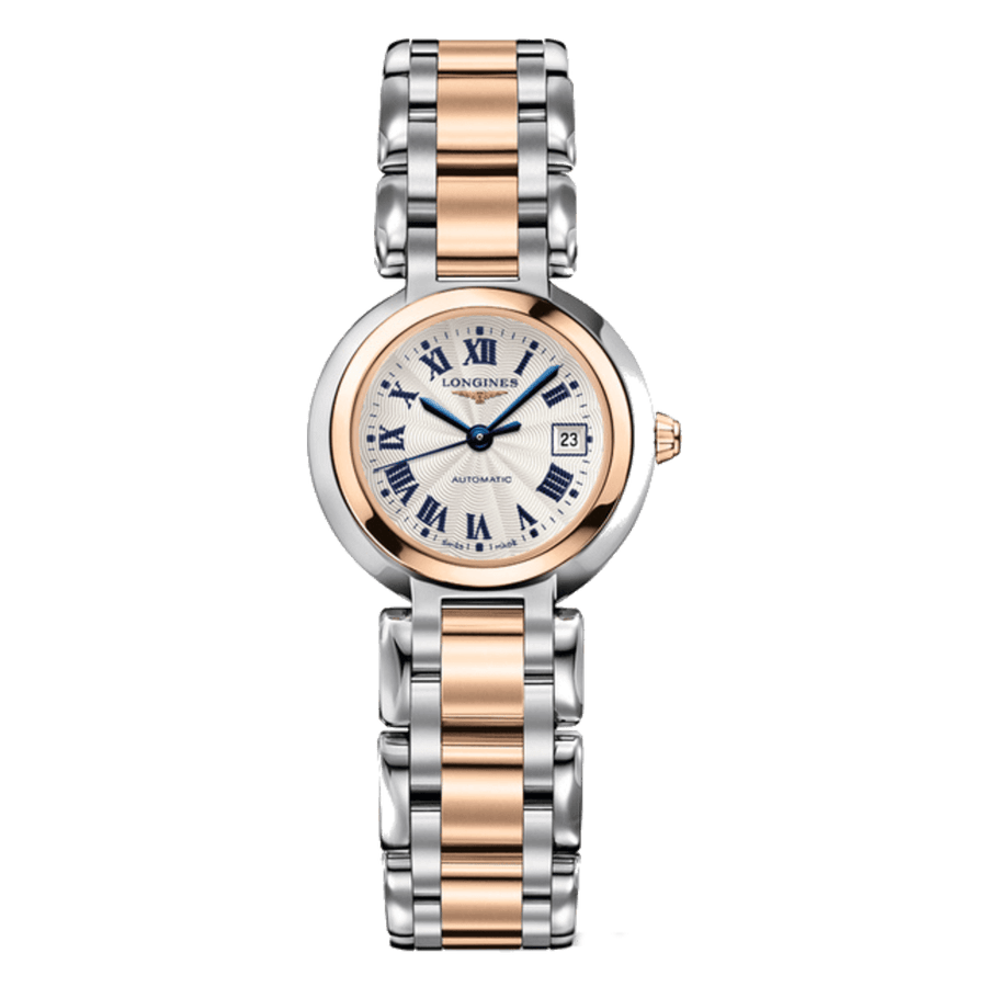 Longines PrimaLuna Automatic 26.5mm Silver Dial Two Tone Steel Strap Watch for Women - L8.111.5.78.6