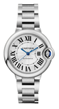 Cartier Ballon Bleu De Cartier Silver Dial Silver Steel Strap Watch for Women - WSBB0044