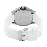 Guess Zena Analog White Dial White Rubber Strap Watch For Women - W1094L1