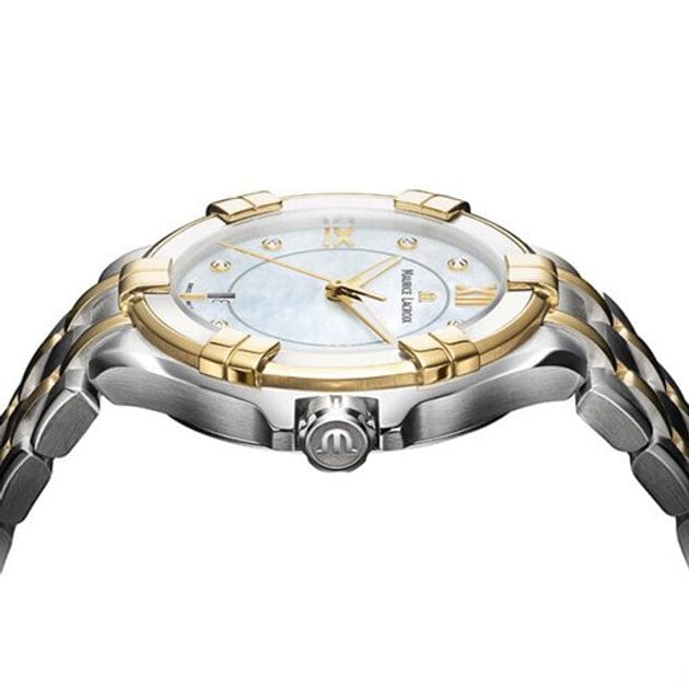 Maurice Lacroix Aikon Mother of Pearl Dial Two Tone Steel Strap Watch for Women - A11006-PVY13-171-1