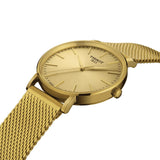 Tissot Everytime Gent Gold Dial Gold Mesh Bracelet Watch for Men - T143.410.33.021.00