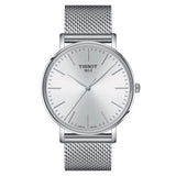 Tissot Everytime Gent Silver Dial Silver Mesh Bracelet Watch for Men - T143.410.11.011.00