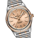 Breitling Chronomat Automatic 36 Diamonds Brown Dial Two Tone Steel Strap Watch for Women - U10380591K1U1