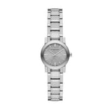 Burberry The City Diamonds Silver Dial Silver Steel Strap Watch for Women - BU9229