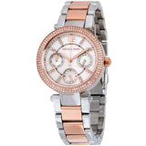 Michael Kors Parker White Dial Two Tone Steel Strap Watch for Women - MK5820