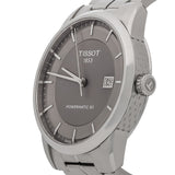 Tissot Luxury Powermatic 80 Grey Dial Silver Steel Strap Watch for Men - T086.407.11.061.00