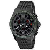 Gucci G Timeless Black Dial Black Steel Strap Watch For Men - YA126202