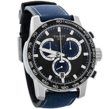 Tissot Supersport Chrono Black Dial Blue Nylon Strap Watch for Men - T125.617.17.051.03