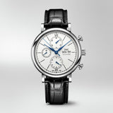 IWC Portofino Chronograph White Dial Black Leather Strap Watch for Men - IW391024