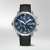 IWC Aquatimer Automatic Chronograph 44mm Blue Dial Black Rubber Strap Watch for Men - IW376805