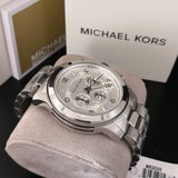 Michael Kors Runway Silver Dial Silver Steel Strap Watch for Men- MK8086