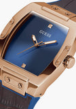 Guess Phoenix Blue Dial Brown Leather Strap Watch for Men - GW0386G2