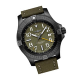 Breitling Avenger Automatic GMT 45 Night Mission Green Dial Green Nylon Strap Watch for Men - V323952A1L1X1