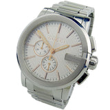 Gucci G Chrono Chronograph Silver Dial Silver Steel Strap Watch For Men - YA101201