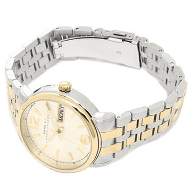Marc Jacobs Fergus Silver Dial Two Tone Steel Strap Watch for Women - MBM3426