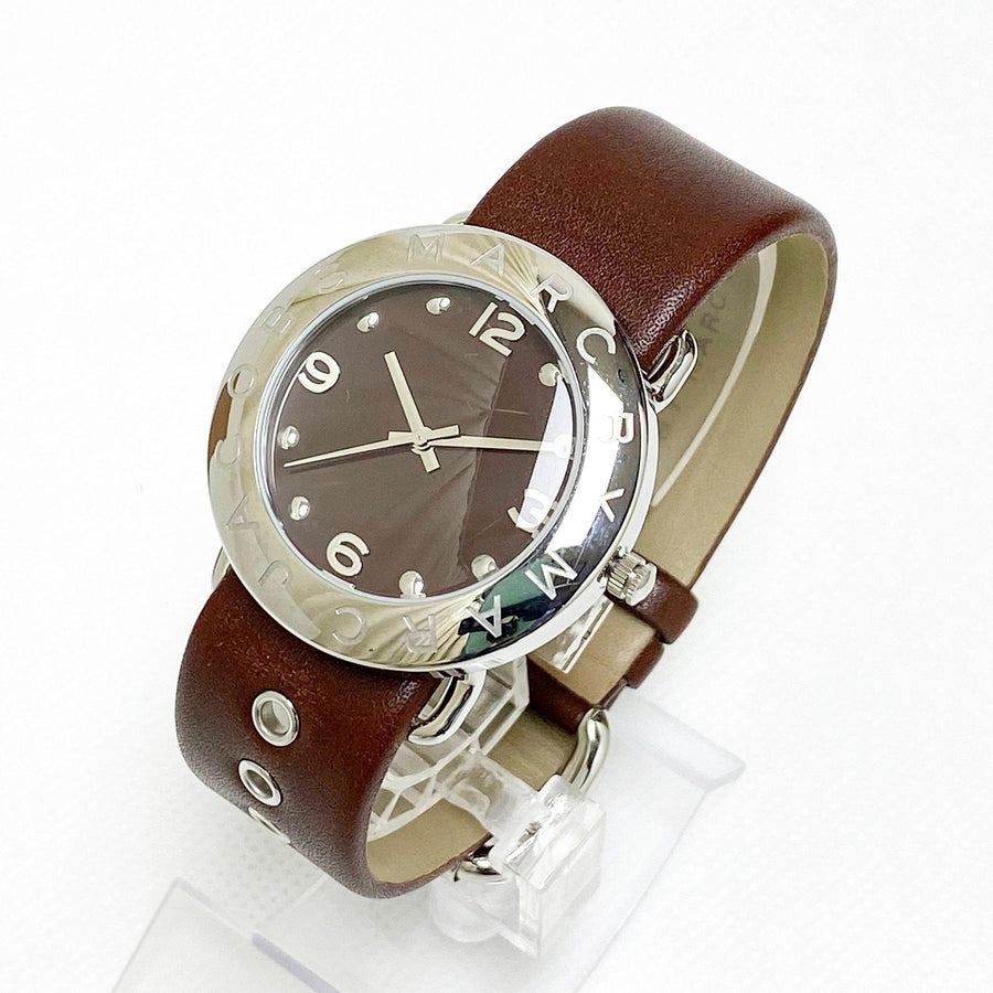 Marc Jacobs Amy Brown Dial Brown Leather Strap Watch for Women - MBM1139