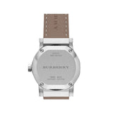 Burberry The City White Diamonds Dial White Leather Strap Watch for Women - BU9221