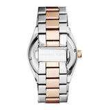 Michael Kors Channing Quartz Red Dial Two Tone Steel Strap Watch For Women - MK6114