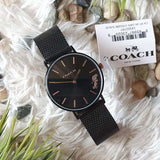 Coach Perry Grey Dial Grey Mesh Bracelet Watch for Women - 14503127