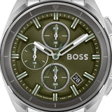 Hugo Boss Volane Grey Dial Silver Steel Strap Watch for Men - 1513951