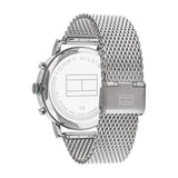 Tommy Hilfiger Evan Grey Dial Silver Mesh Bracelet Watch for Men - 1710396