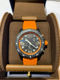 Breitling Endurance Pro Black Dial Orange Rubber Strap Watch for Men - X82310A51B1S1